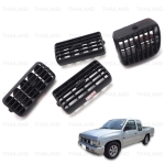 ชุด ช่องแอร์ ช่องปรับแอร์ ข้างซ้าย+ขวา+อันกลาง 4 ชิ้น สีดำ สำหรับ Nissan Big-M 993,Big-M BDI,Frontier D22 ปี 1986-2005